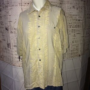 Natural Issue M Tan Hawaiian shirt